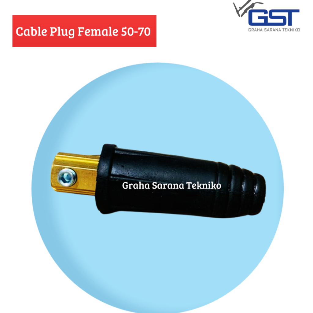 Cable Plug FEMALE 50 - 70 - GrahaWelding Jual Suku Cadang/ aksesoris Las